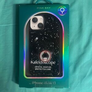 Kaleidoscope Crystal Snap-On Protective Case for iPhone (Black)